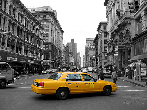 In New York it is just the opposite If you are taking a cab in New York 