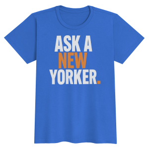 Ladies Cut New York Blue Tee